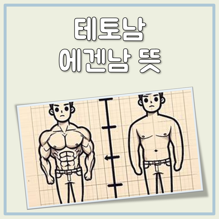 테토남 에겐남 뜻 대표 이미지