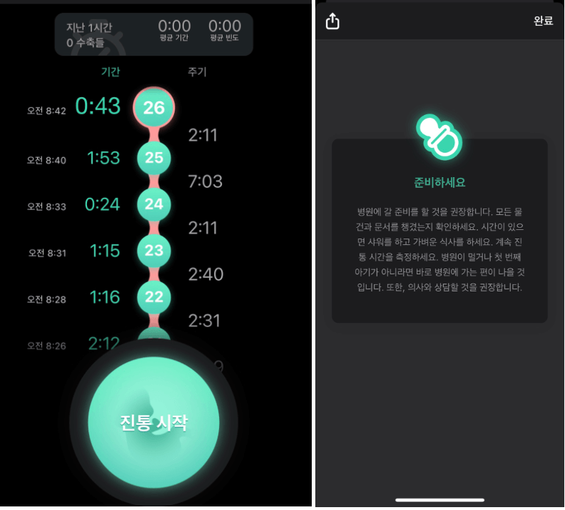 출산가방 리스트