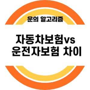 자동차보험과 운전자보험 차이점 비교