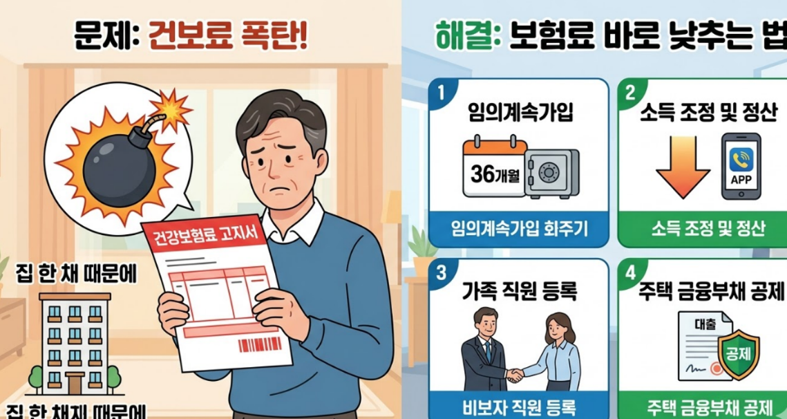 지역가입자 보험료 낮추는 법