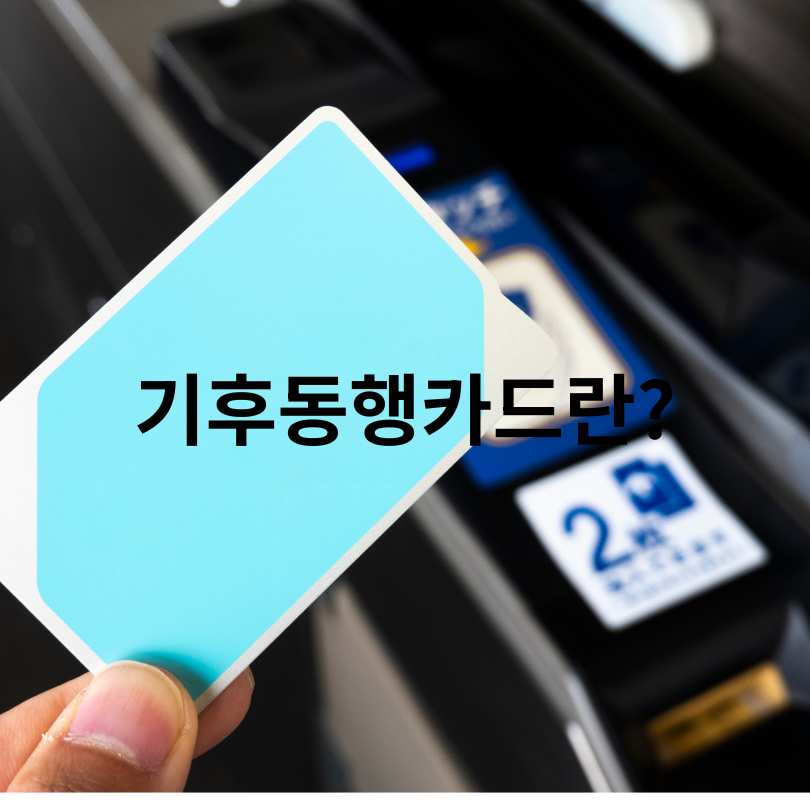 기후동행카드 : 청소년, 다자녀 가정까지 할인 확대