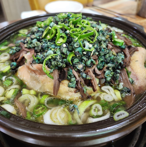 광주 상무지구 맛집 '섬진강 다슬기 수제비' - 푸짐한 닭백숙 & 죽까지 완벽 후기