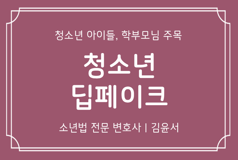청소년딥페이크 가해자, 학폭위 소년재판 동시 대응하려면 준비할 것