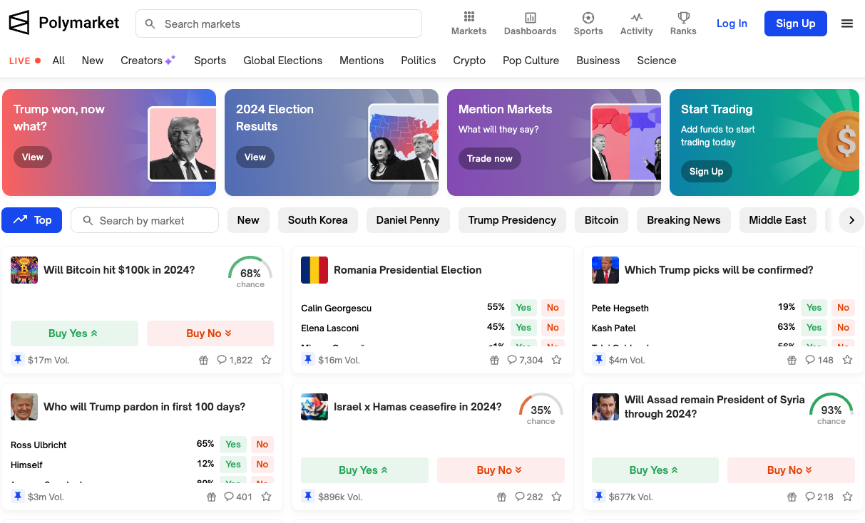 미국 배팅사이트 폴리마켓이란?