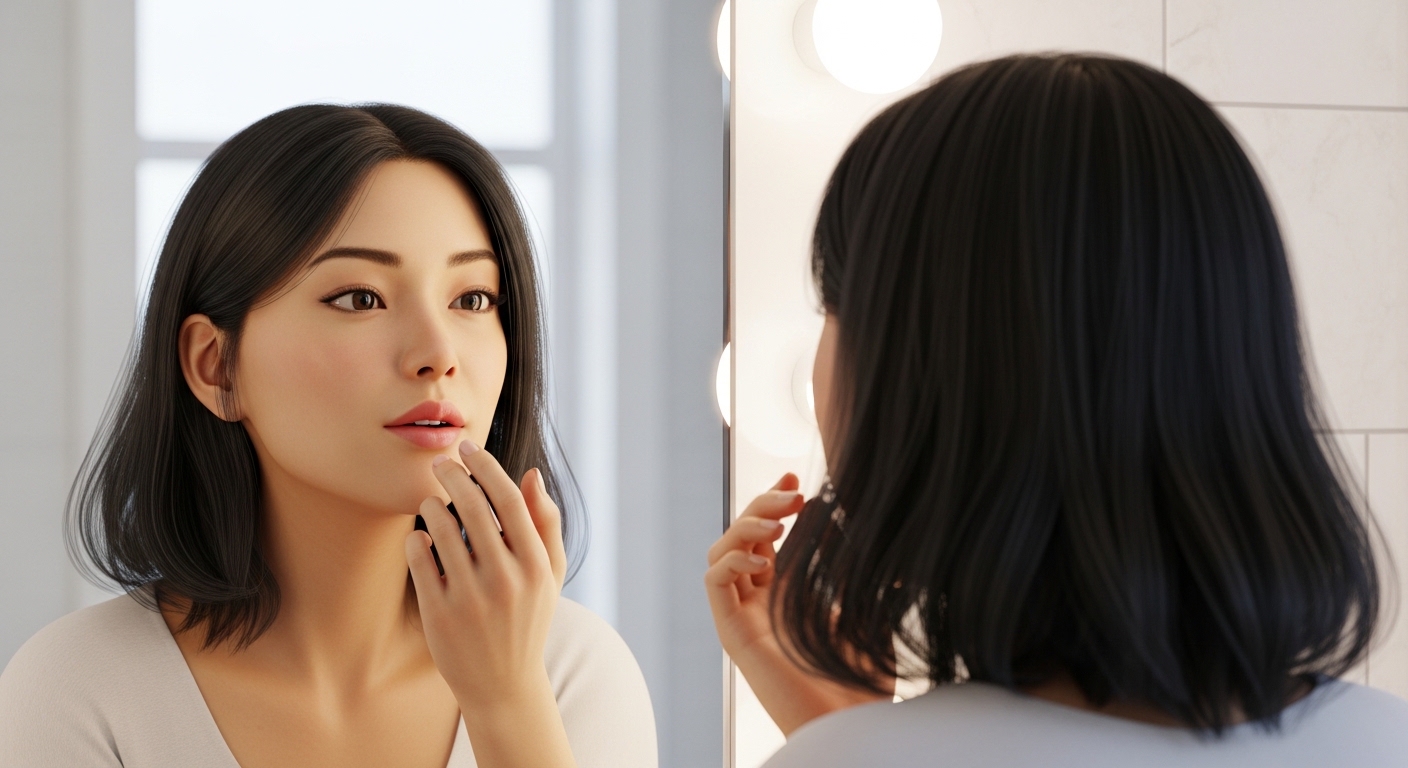 헤르페스 차이, 입술 피지선