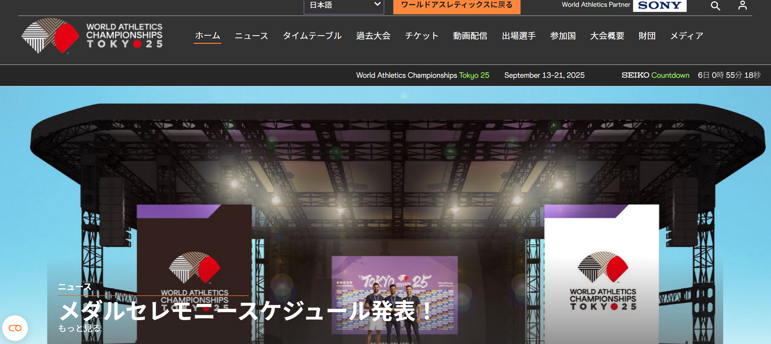 대회 공식 홈페이지