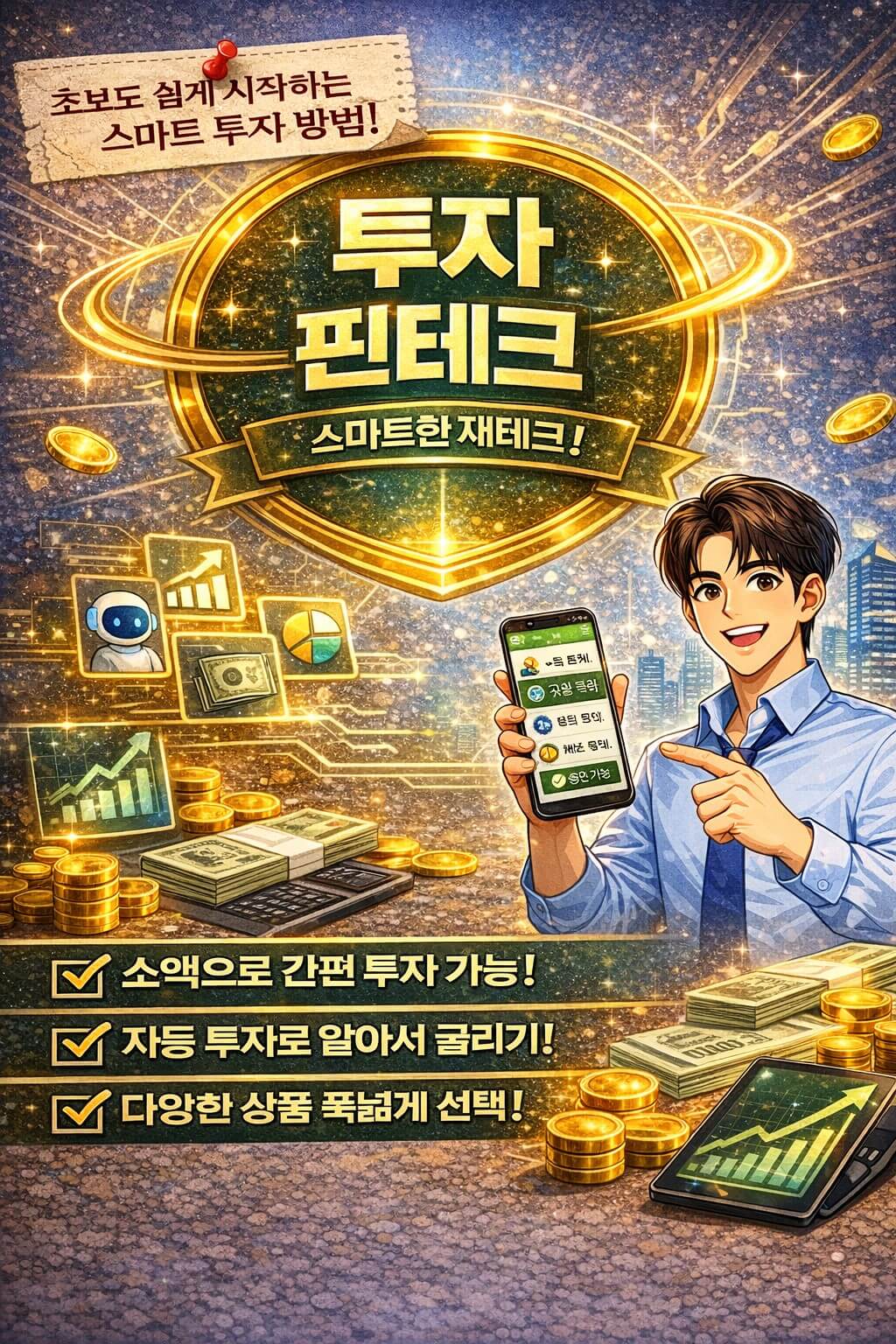 투자 핀테크, 초보도 쉽게 시작하는 스마트 투자 방법