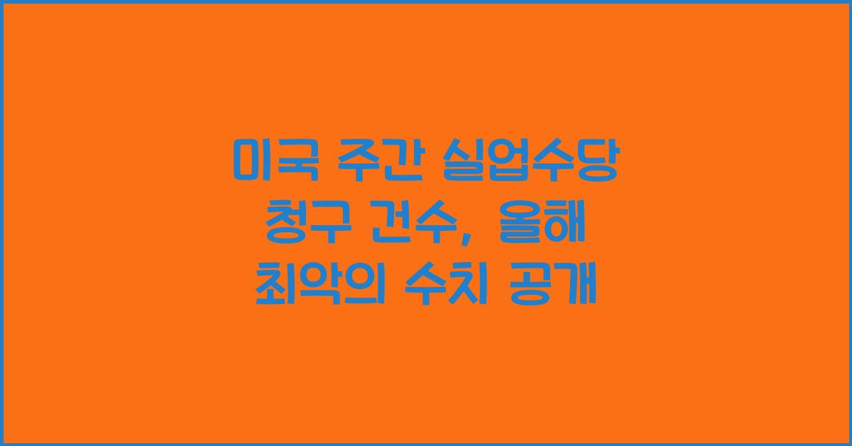 미국 주간 실업수당 청구 건수