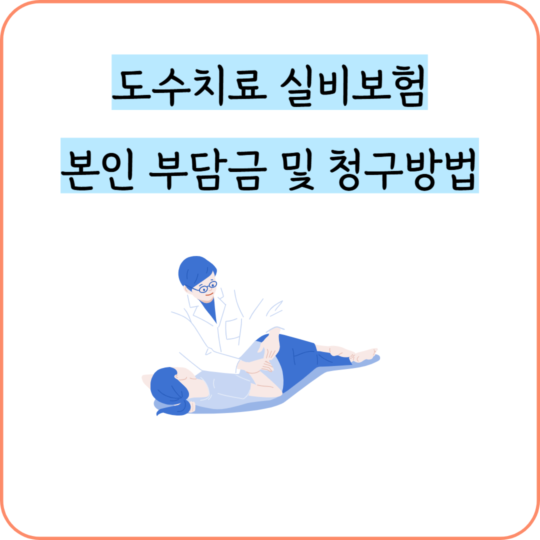 도수치료 실비보험 본인부담금 및 청구방법