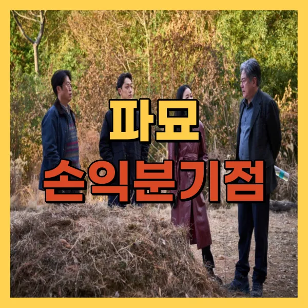 영화 파묘 손익분기점