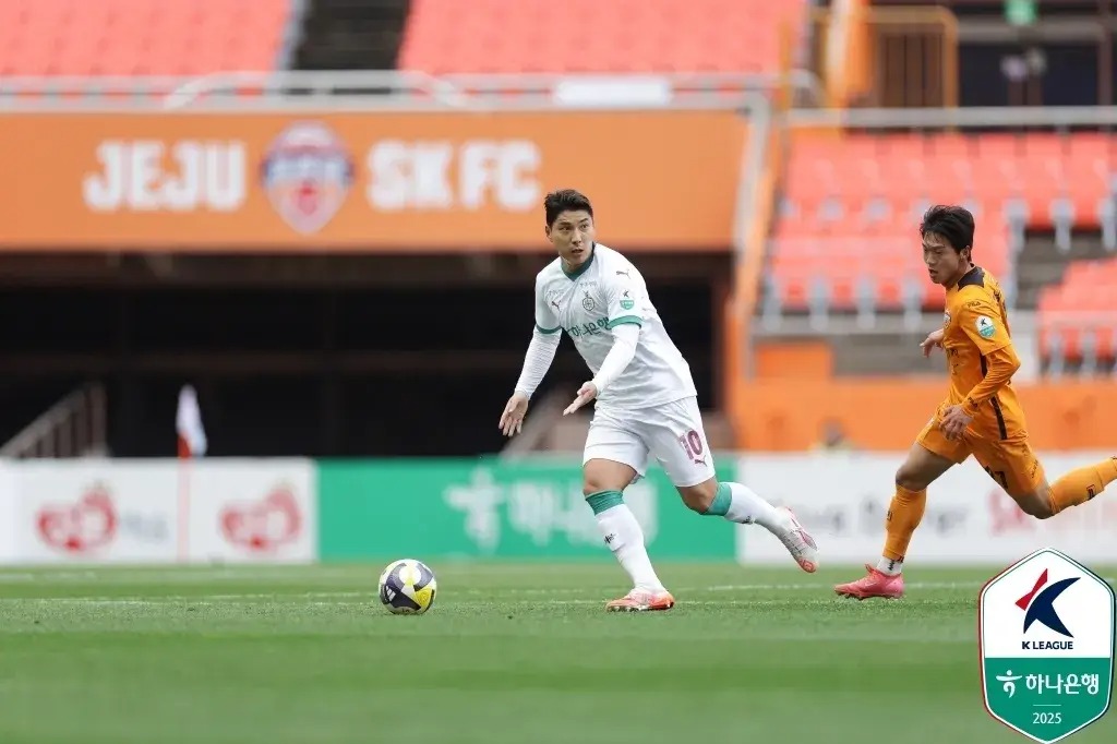 K리그1 선두 질주 주민규 5호골 폭발! 대전, 제주 원정서 3-1 승리!