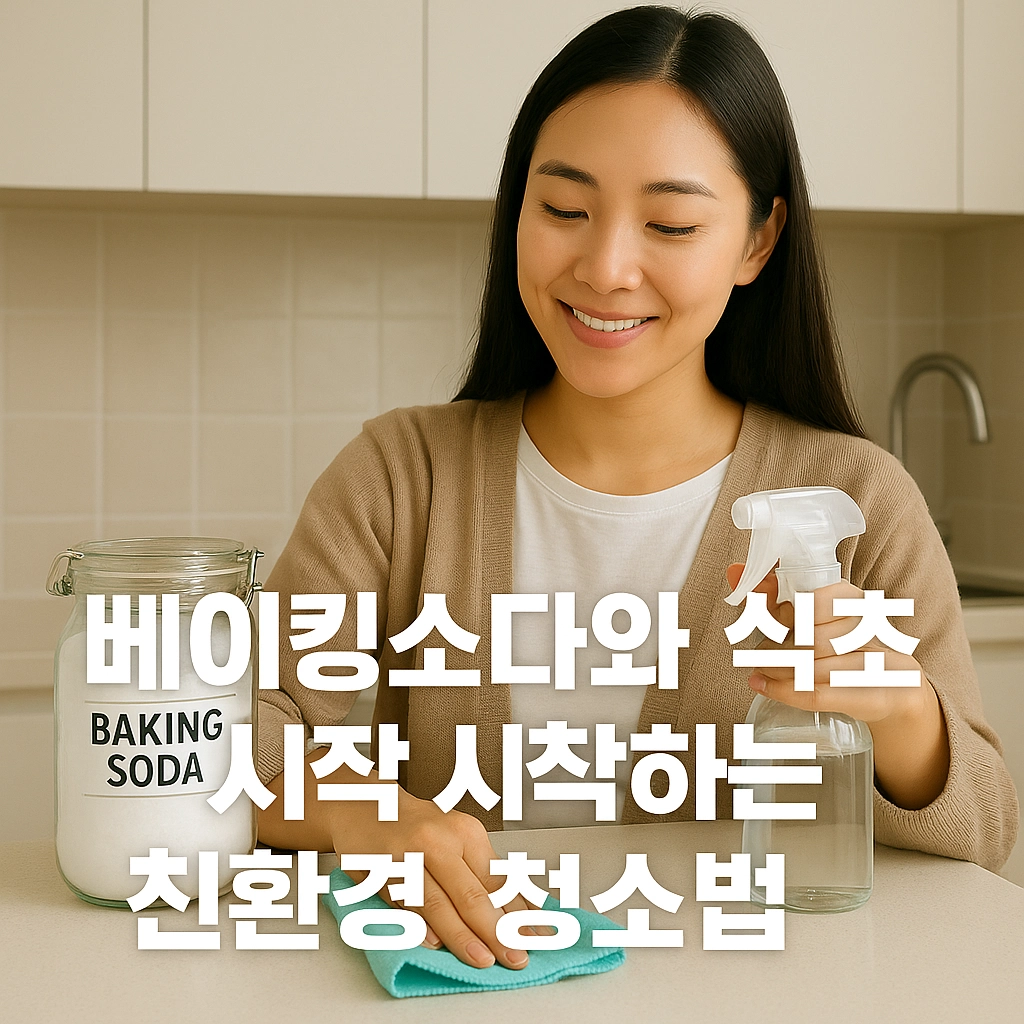 천연 세제 만들기 - 베이킹소다와 식초로 시작하는 친환경 청소법세제