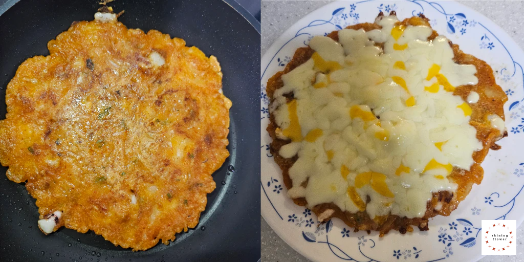 김치전과 치즈김치전