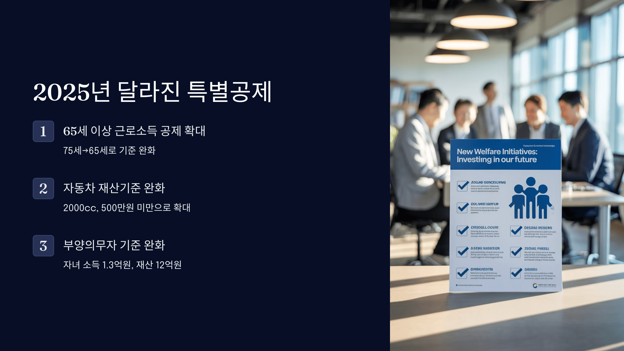 2025년 달라진 특별공제