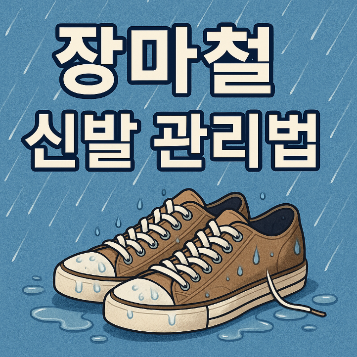 장마철 신발 관리법: 발끝까지 보송한 여름!