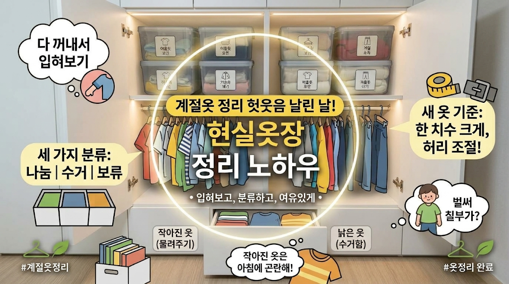 계절옷 정리 노하우 이미지