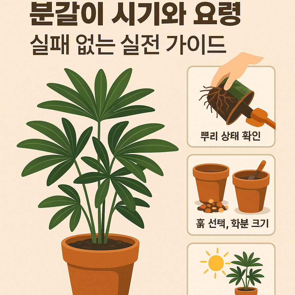 홍콩야자 분갈이 시기와 방법, 실패 없는 실전 가이드