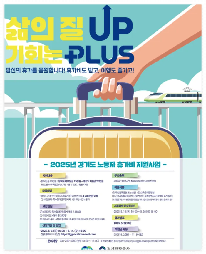 경기도 취약노동자 휴가비 지원사업