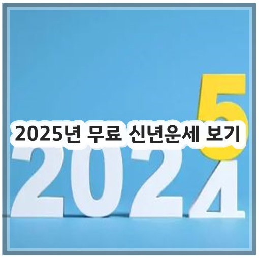 2025년 무료 신년운세 보기
