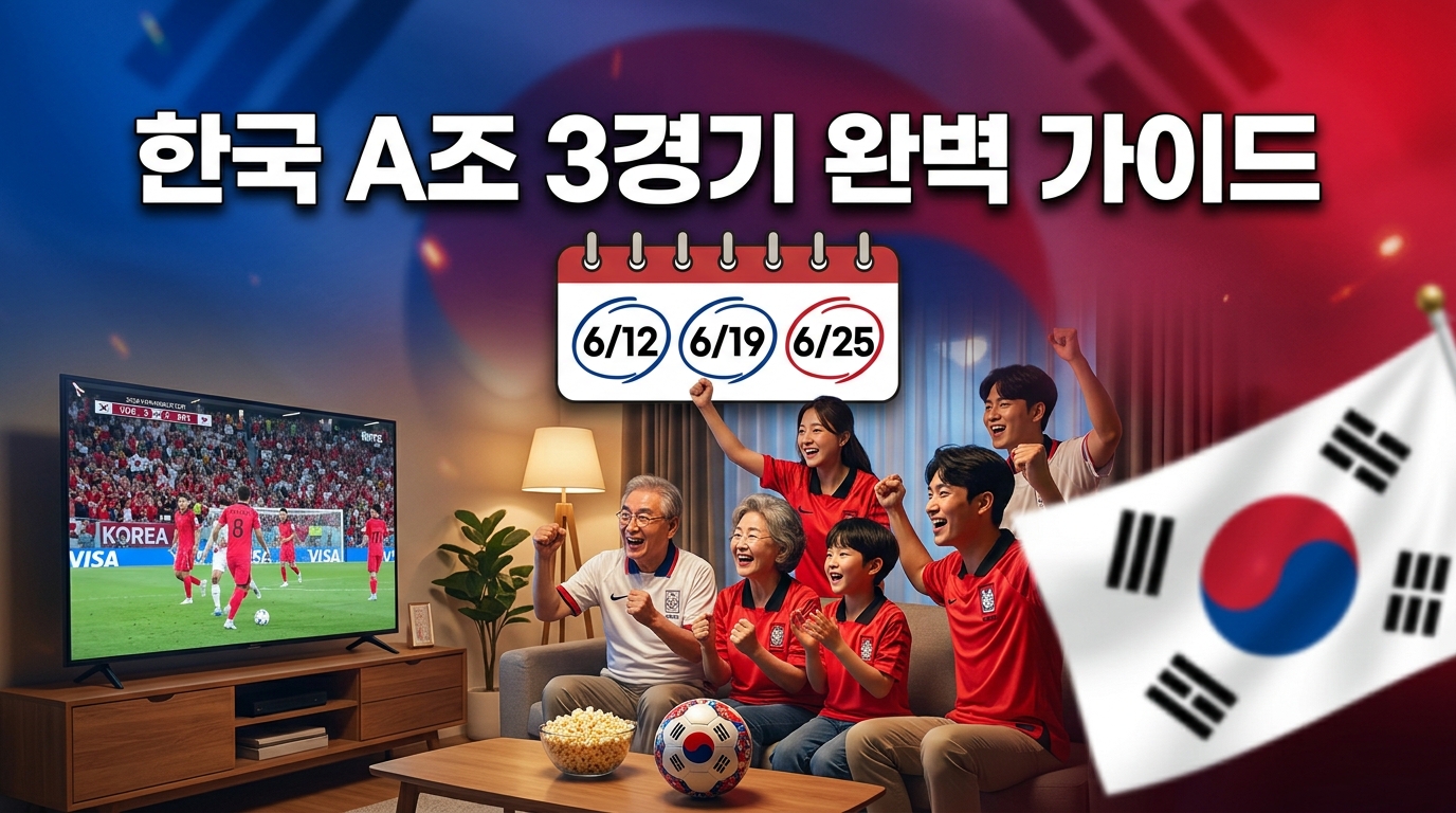 2026 월드컵 한국 A조 3경기 완벽 가이드 일정 관전 포인트 가족 친구 응원
