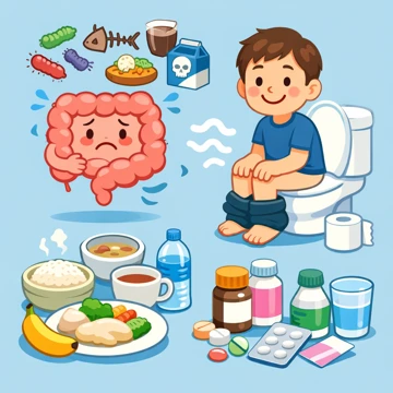 설사 원인에 따라 음식과 약 선택을 구분해 관리하는 흐름5