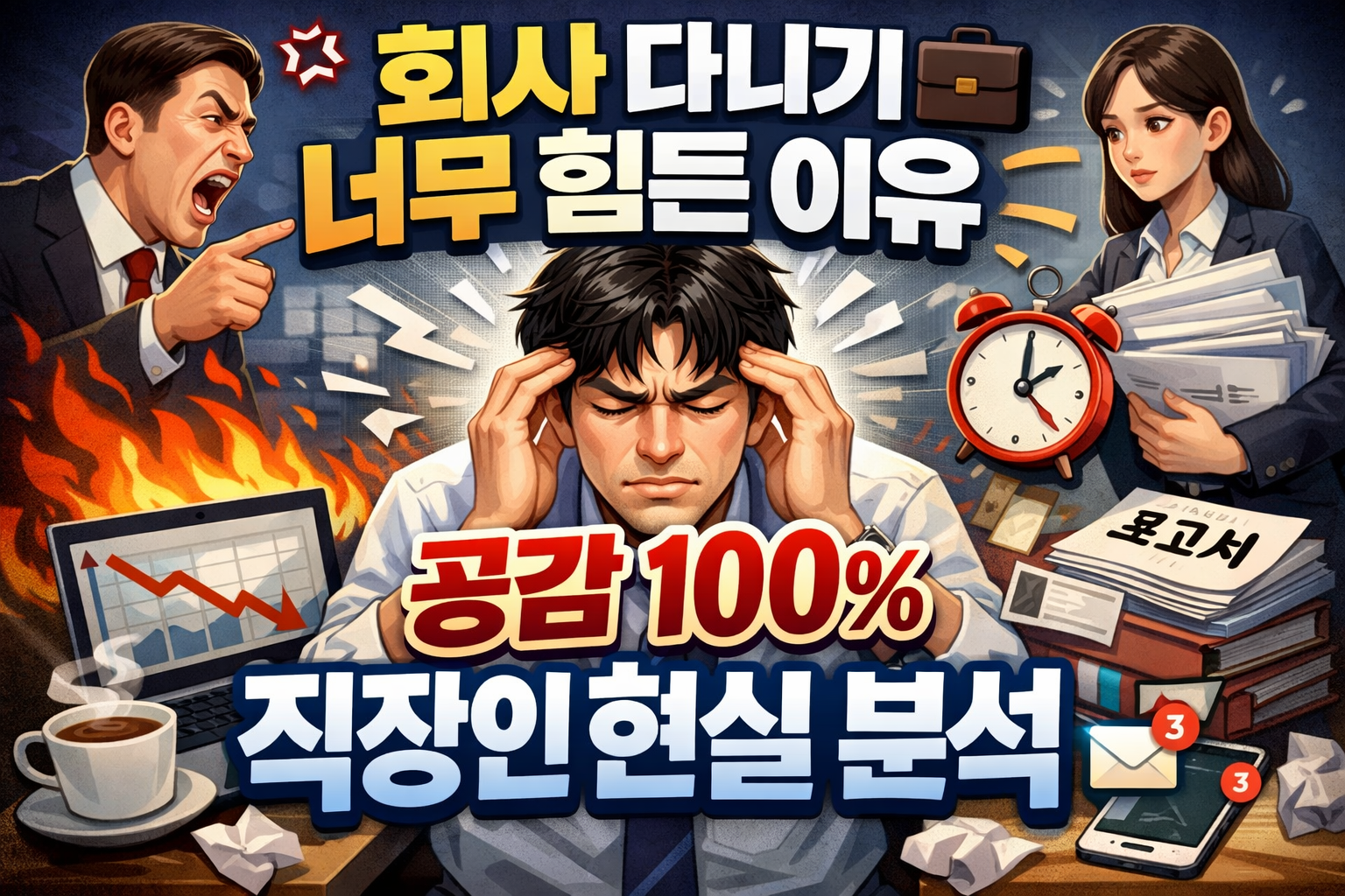 회사 다니기 너무 힘든 이유