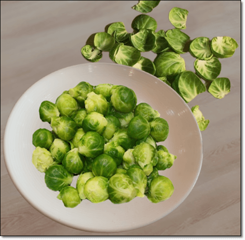 미니양배추 손질 