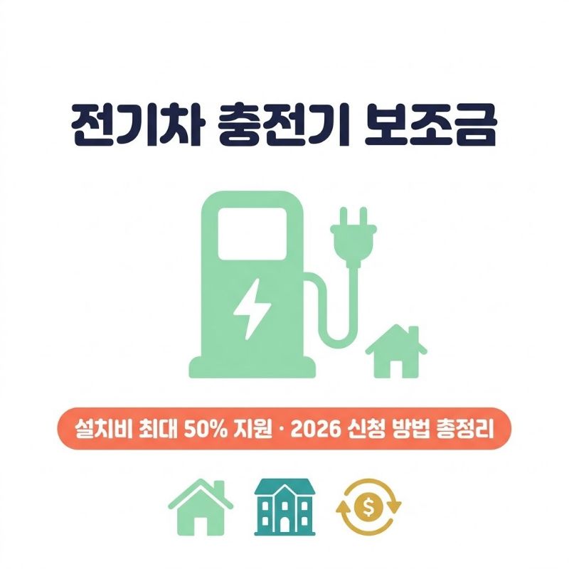 서울시 전기차 충전기 시민 직접지원 사업 설치비 최대 50% 보조금 2026 신청 방법 총정리 썸네일