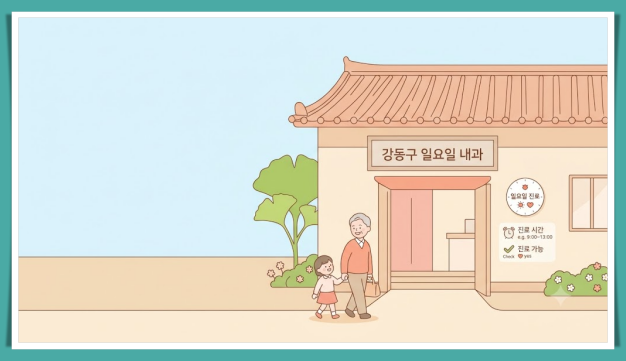 강동구 일요일 문여는 병원