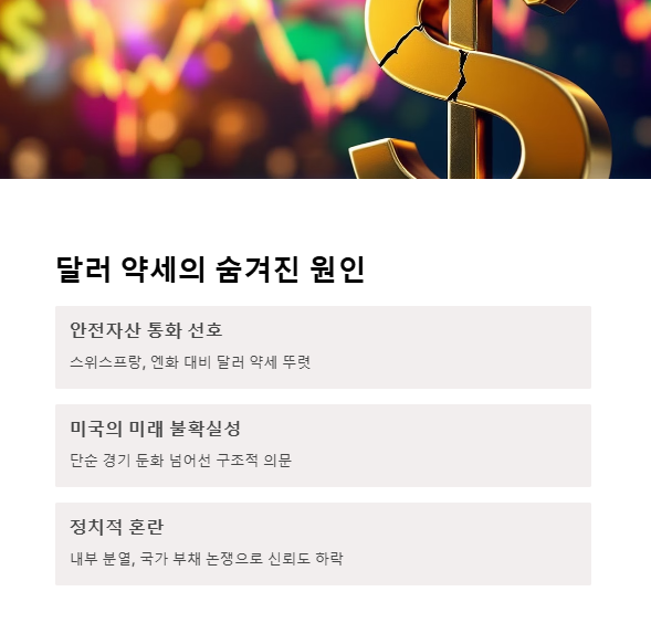 달러 약세, 진짜 이유는 뭘까?