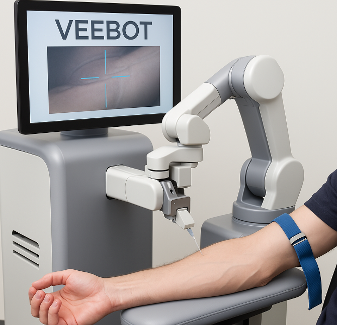 병원 채혈 로봇 Veebot, 개념과 핵심기술화 , 한계와 가능성, 미래