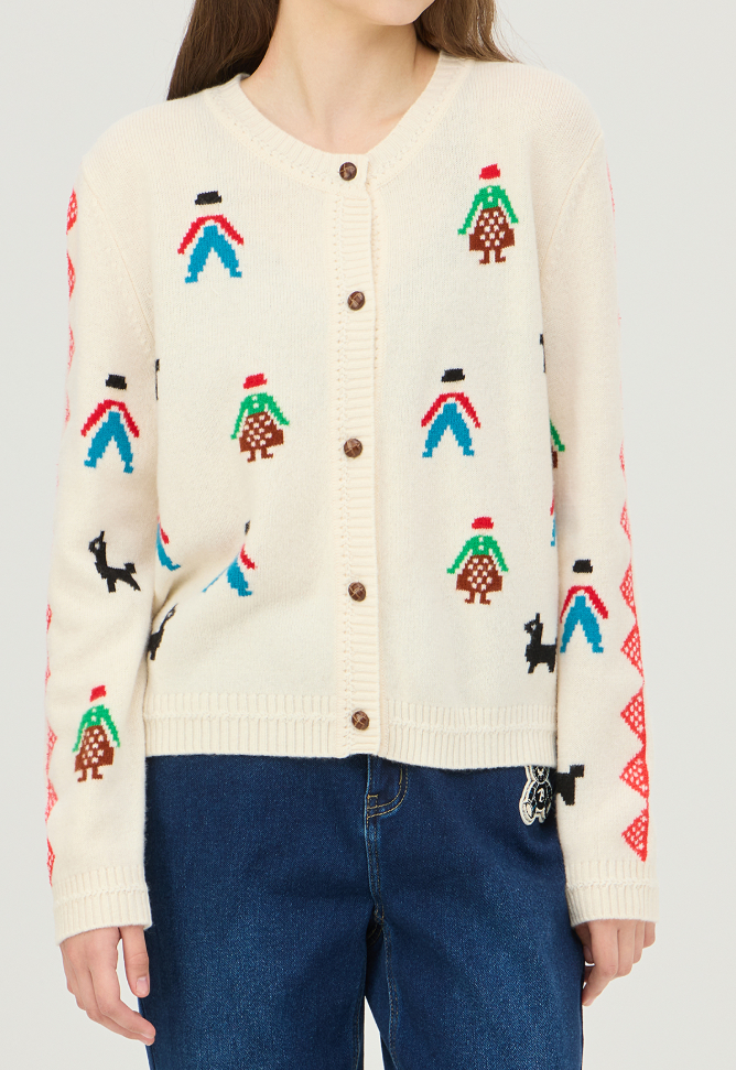 사람 인타샤 니트 가디건