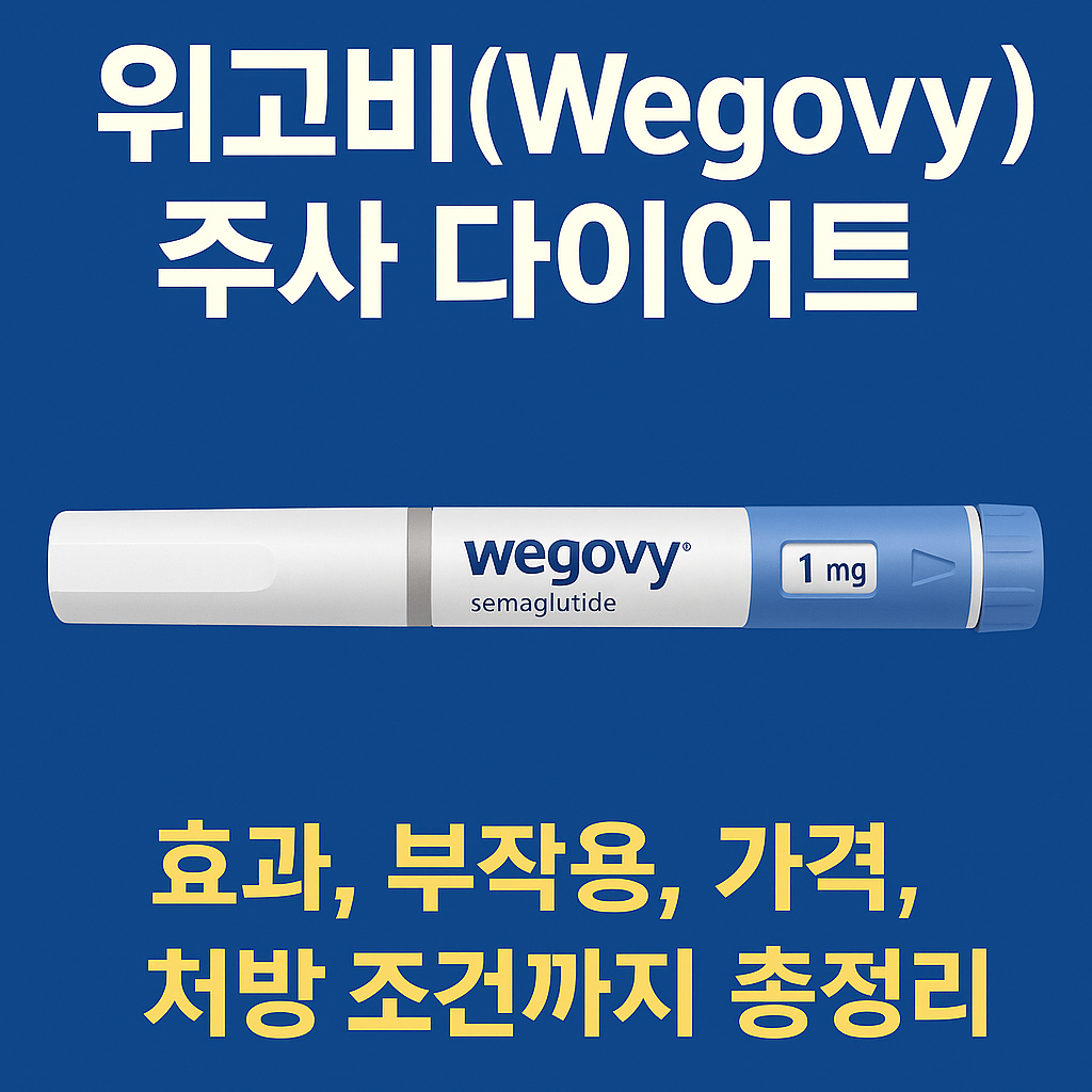 위고비(Wegovy) 주사 다이어트 – 효과, 부작용, 가격, 처방 조건까지 총정리