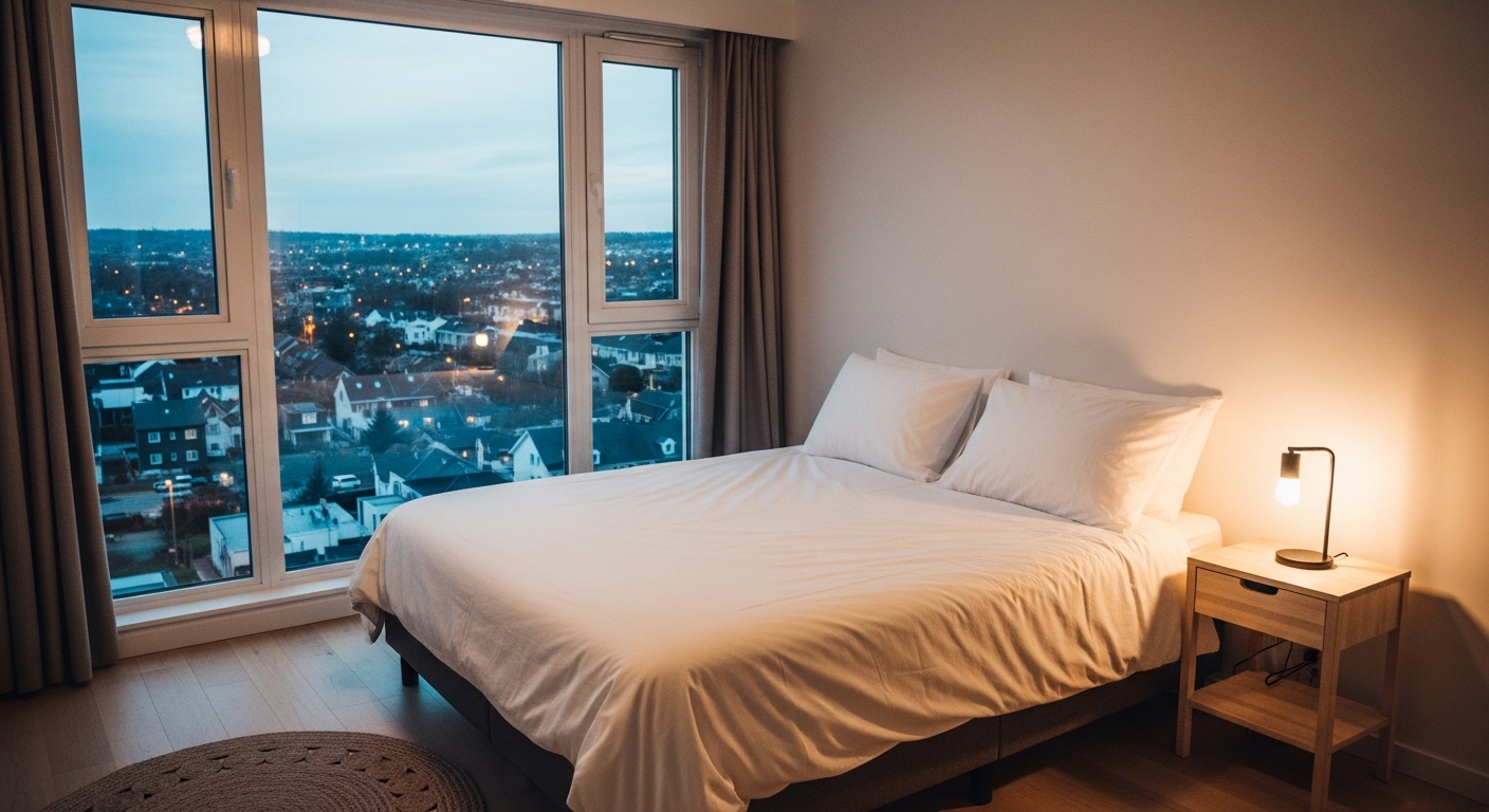 고양시 대화동 인근의 아늑한 에어비앤비 오피스텔 내부