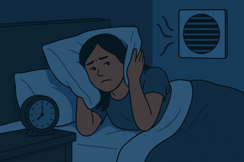 환풍기 덮개 덜그럭거림, 원인과 소음