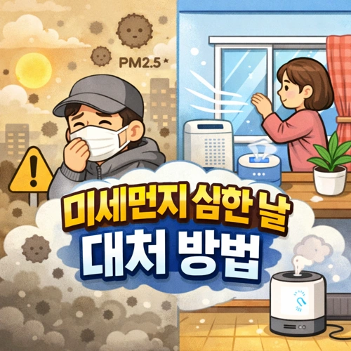 미세먼지 심한 날 대처 방법 썸네일