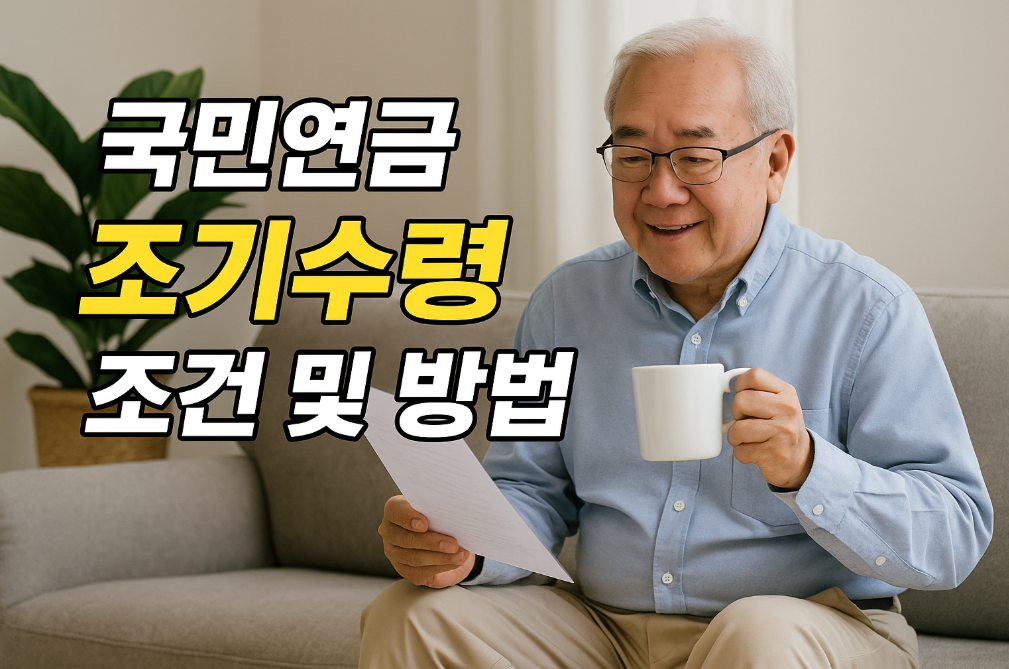 국민연금 조기수령 조건 및 100% 받는 법