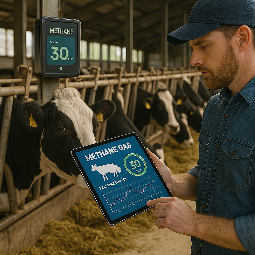 메탄가스 실시간 제어 기술