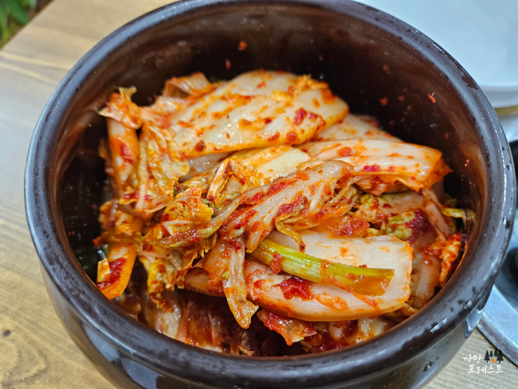 백청우 칼국수 봉담점 김치