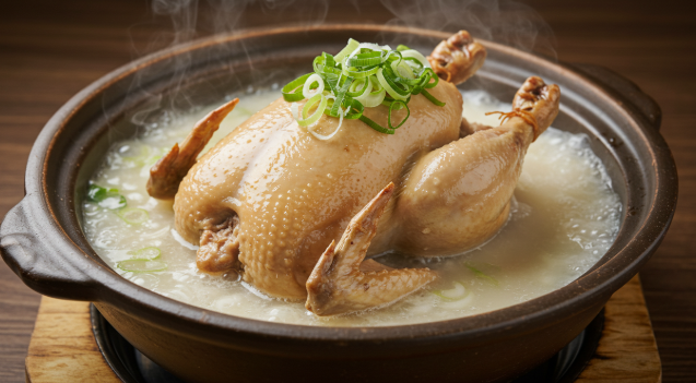 완성된 삼계탕 이미지