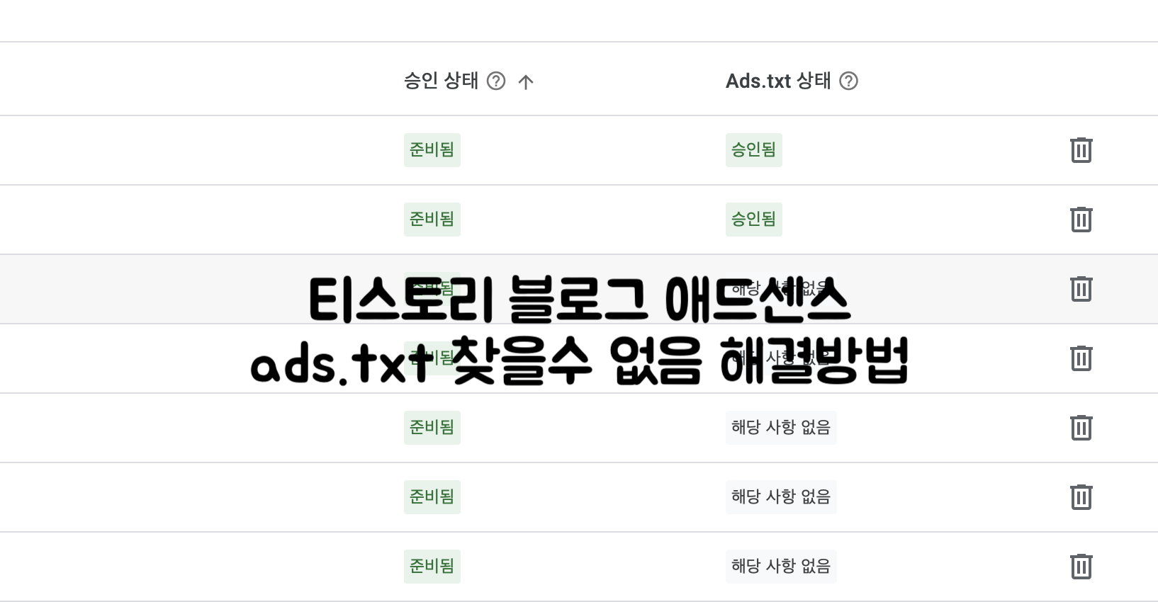 ads.txt 해결방법
