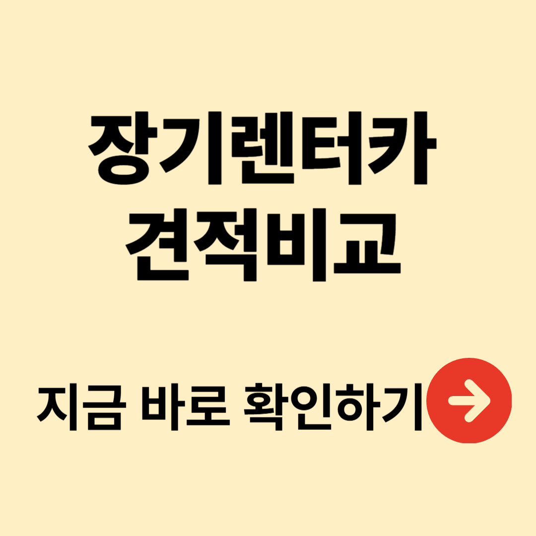 장기 렌터카 견적비교