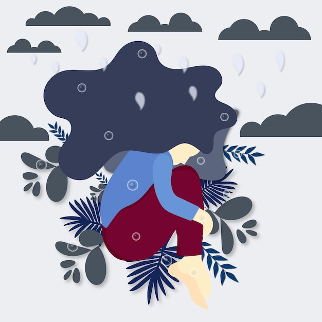 계절성 우울 그림