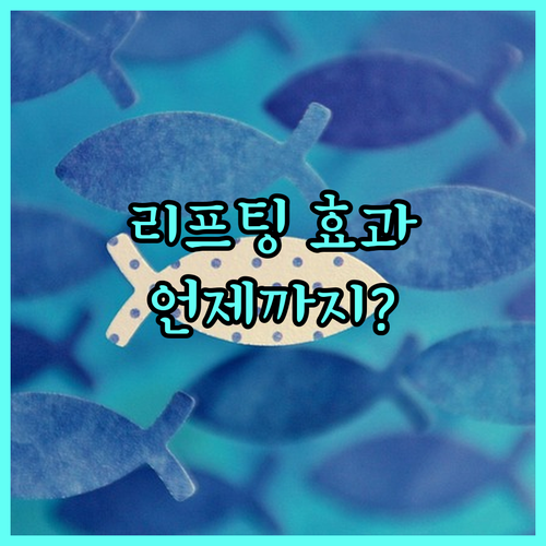 리프팅 시술 효과 지속 기간과 재시술