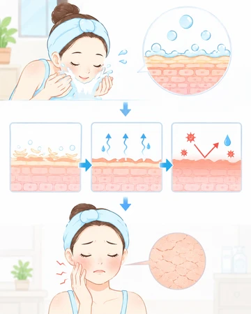 과한 세안 후 피부당김 원인12