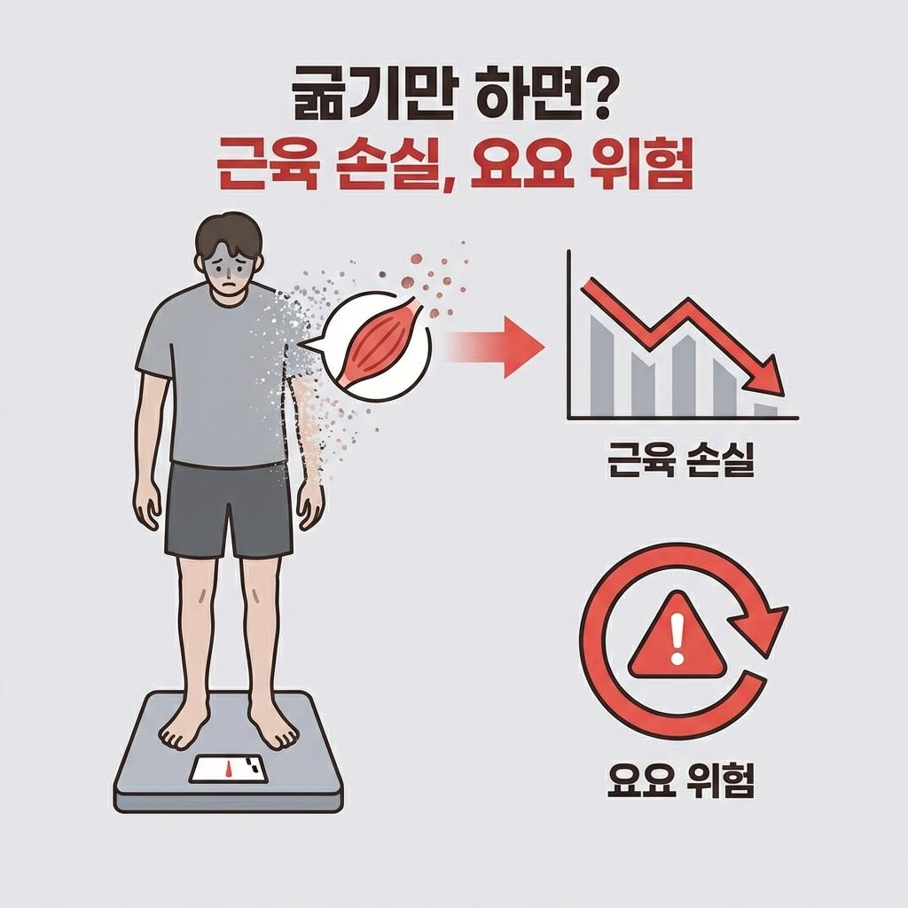 굶기만 하면 근육 손실, 요요 위험!