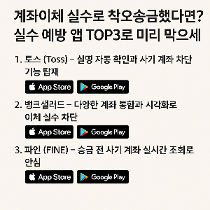 송금 실수 방지 앱 top3