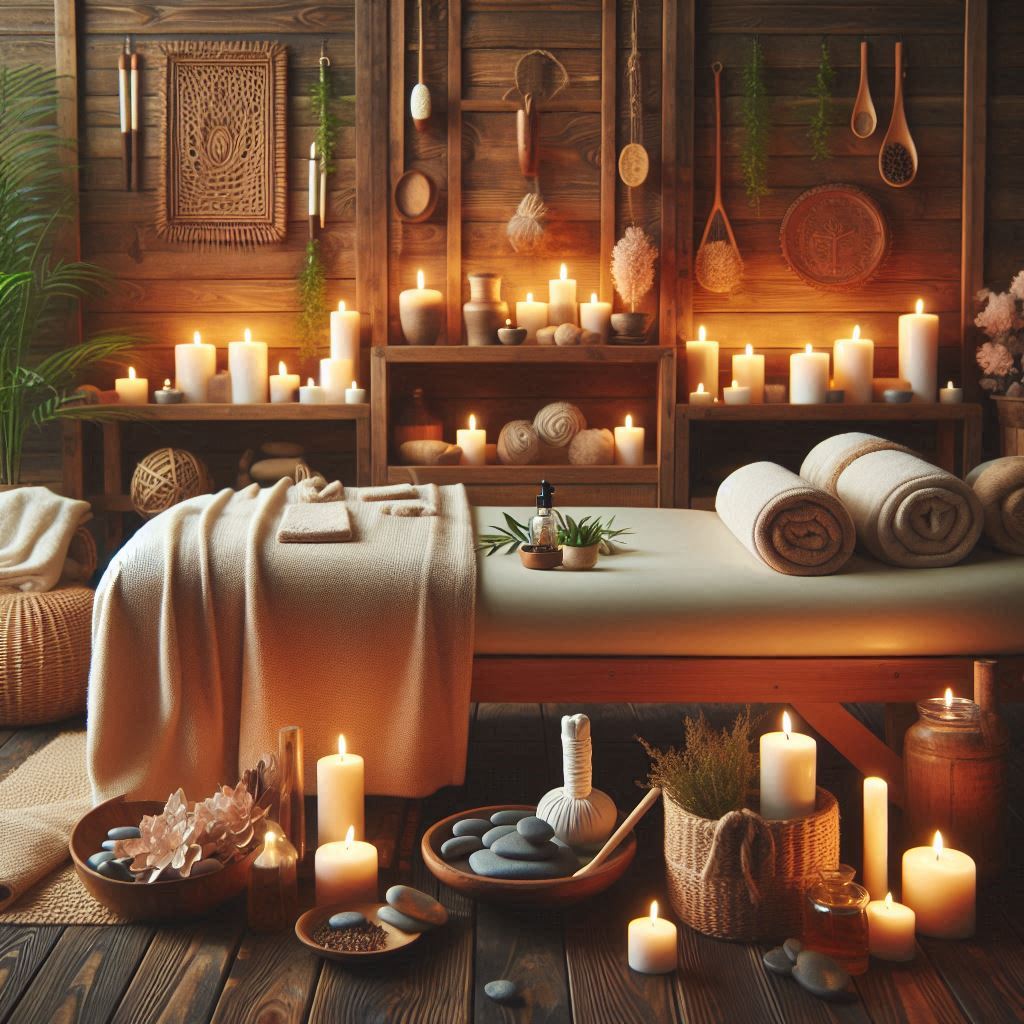 피부,체형관리 샵 배경