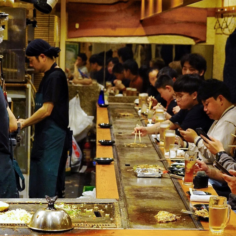 오사카 맛집 후쿠타로 오코노미야키 02