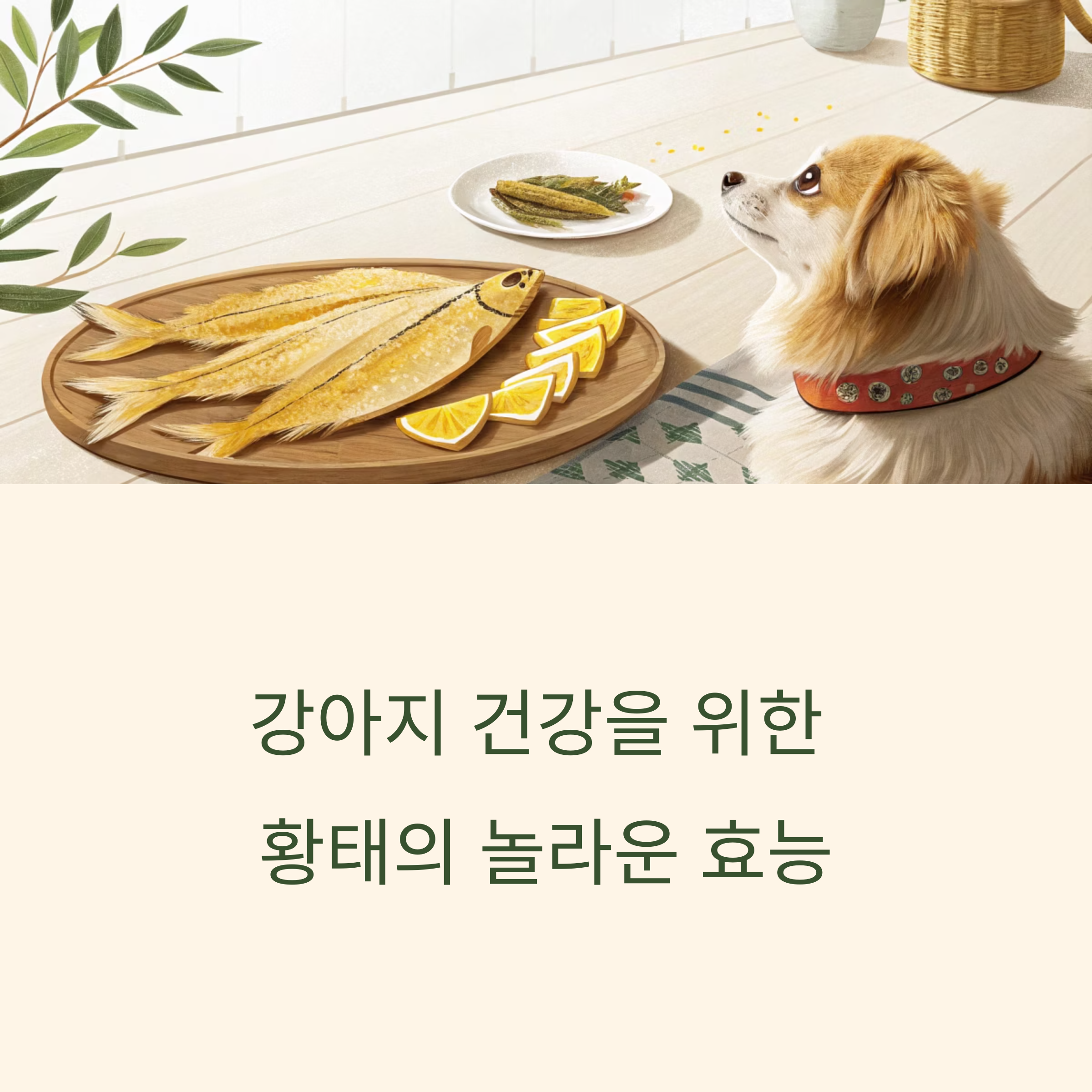 강아지 건강을 위한 황태의 놀라운 효능